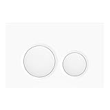 Wunderbad Drückerplatte Weiß Glänzend kompatibel mit Geberit Sigma UP 320, 1 Stück Betätigungsplatte