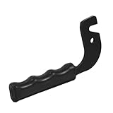 HEMOTON Kamingriff Ersatzgriff aus Eisen für Ofentür und Heizkessel Rutschfester Hitzebeständiger Türgriff für Kohle und Holzöfen...