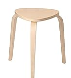 Ikea KYRRE-FROSTA Stapelhocker Holz-Hocker aus massivem Birkensperrholz-Sitzdurchmesser 35 cm-Sitzhöhe 45 cm-bis 100kg, Brown, 45 x 46...