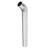 Cabilock Edelstahl Kaminrohr Set, 50X6cm Geradem Rohr und 45° Winkelrohr für Zeltofen und Camping Herdrohre, Schnelle Montage und...