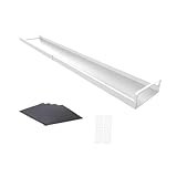 LeeQinersw Ausziehbarer -Herdablage, 76 cm Verstellbarer Ofenablage, Gewürzregal für Gewürze und Öle, Weiß