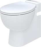 SFA – Sanicompact Pro – Wand-WC mit integrierter Abwasserhebeanlage – Modern – Doppelspülsystem Eco+ – Hygienisches Material...
