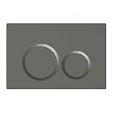 Wunderbad Drückerplatte Gunmetal, kompatibel mit Geberit Sigma UP 320, 1 Stück Betätigungsplatte