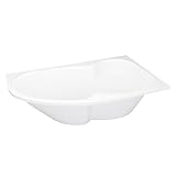 AQUADE Raumsparbadewanne Mainz 170 cm Rechts, Luxus Badewanne für Erwachsene, Design Badewanne Acryl Eckbadewanne ohne...