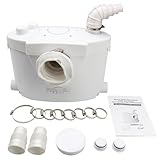 Hebeanlage Kleinhebeanlage 400W, Fäkalienpumpe 145L/min Schmutzwasserpumpen Sanitär Pumpe, Für WC, Dusche und Waschbecken