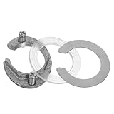 Ciieeo Küchenarmatur Sicherungsmutter Edelstahl Sicherheitskappe mit Schrauben Befestigungsset für Kalt und Warmwasserarmaturen...