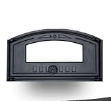 Innbee Kamintür 490x280mm Gusseisen Backofentür Ofentür Kaminofen schwarz
