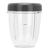 AUNMAS Mixer Ersatzteile Cup + Deckel Mixer Teilesatz für Nutri 900W Mixer Zubehör Ersatz Home Supplies(3#)