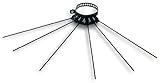 Save Wäscheständer Wäscheständer BLACK DIAM 8 - 13 cm für Rohre der Holzöfen/Pellet