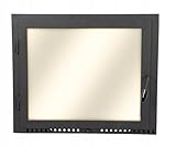 Kamintür | Nach Maß | Pizzaofentür | Ofentür mit Hitzebeständiges Glass | Stahltür Ohne Flansch | Backofentür Das Türchen zum...