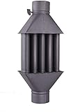 Holzofen-/Kamin-Wärmetauscher XL, Durchmesser 130 mm, 5 Rohre