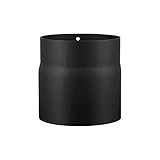 LANZZAS Ofenrohr 150 mm Verlängerung - im Durchmesser Ø 150 mm - Farbe: schwarz - Rauchrohr Verlängerung