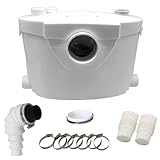 Hebeanlage Schmutzwasserpumpe 400W Hebeanlage Waschmaschine, 145 L/min Hebeanlage Schmutzwasser, 4 Einlässen Kleinhebeanlage,...