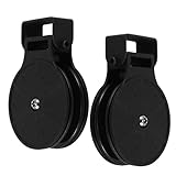 Supvox 2 Stück Seilzugrollen aus Hochfestem Stahl Seilzug Fitnessgeräte Ersatzteil rutschfeste Umlenkrollen für Reha und...