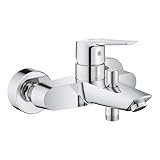 GROHE Start - Einhand-Wannenarmatur (DN 15, Wandmontage, langlebige Oberfläche), chrom, 24206002, Aufputz