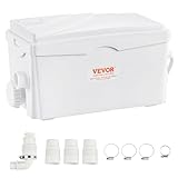 VEVOR Hebeanlage, 350 W, 6000 l/h Durchfluss, 7 m Förderhöhe, Abwasserpumpe mit 3 Wassereinlässen für Keller, Küche, Spüle,...