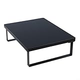 Feeshoppher Mikrowellen-Ofenregal, Metall und Holz, Arbeitsplatte Regal mit rutschfesten Füßen für Küche, Aufbewahrung,...