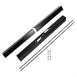 YUANGANG Kamin-Vorhangstange, Vorhangstangen-Set für Kamin, Funkenschutz, Kamin, Netzvorhang, Vorhang