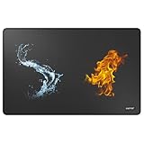 Feuerfeste Unterlage Kamin Matte Hitzeschutzmatte 120 x 80 cm Halbrunde Feuerfeste Matte für Holzofen Feuerhemmende Teppiche...
