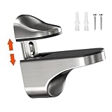 Halterungen für Wandregale, verstellbare Klemmen zur Wandmontage, für Glasregale, Ersatzteile für Beschläge, Holzstange, Acryl,...