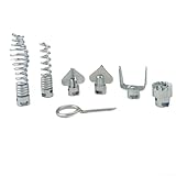 HOHOVYVY 7-teiliges Rohrreinigungsgerät Mit 16 Mm Federbohreraufsatz Aus Manganstahl, Ersatzteile Und Adapter Für...
