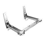Ciieeo Ausziehbares Mikrowellenregal aus Edelstahl Wandmontiert Platzsparend und Stabil für Küche mit Faltbarer Hänghalterung und...