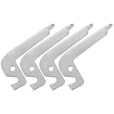 DECOMELODY 4 Stück Ersatz Türgriffe aus Edelstahl für Kohlekessel Korrosionsbeständig Temperaturbeständig Ergonomisch für Kessel...