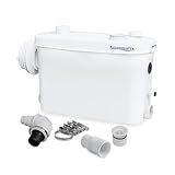 Aquamatix Hebeanlage 400W Sanitär Abwasserpumpe 100L/min 3 Einlässen für Wandhängende WCs 6,5m Vertikale Förderstrecke mit mit...