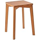 IBUYKE Stapelhocker-Massivholz Hocker Hausbank Holzhocker Mode Kreative Hocker Moderne Esstisch Erwachsene Esszimmerhocker Kirschholz...