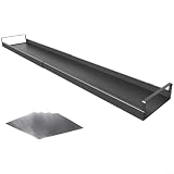 EffiFish Magnetisches Ofenregal, ausziehbar, Karbonstahl, 40,6 - 76,2 cm, Gewürzregal mit starken Pads, rutschfester Rand, Schwarz...