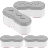 ELEOUTI 4 Stück Toilettensitzerhöhungen aus Abs Universelle Wc Sitzpuffer zum Schutz vor Reibung Kreative Ersatzteile für...
