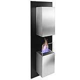 RS Trade® Exclusive Kreta Bioethanol Heizung Indoor Wandkamin Tischkamin Standkamin Ofen Edelstahl Deko Feuerstelle Feuersäule...