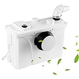 Herrselsam 700W Schmutzwasserpumpen 4/1 Hebeanlage Fäkalienpumpe 190L/min Kleinhebeanlage Haushaltspumpe Fäkalienhebeanlage für WC,...