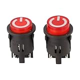 NEIQIUWING Ersatz-EIN-/Ausschalter für Kinder-Elektroautos (2 Stück) mit EIN-Knopf-Start für RideOn