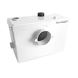Aquamatix Kleinhebeanlage Hebeanlage 600 W mit Häcksler, Abwasserhebeanlage bis 10 m Förderhöhe, mit 3 Einlässen, für WC, Dusche...