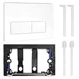 Drückerplatte, WC Betätigungsplatte, Spülkasten Ersatzteile für Geberit Sigma Vorwandelement, 2 Mengen Spülung Ersatzplatte...