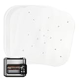 BYKITCHEN 120 Stück Heißluftfritteuse Backpapier für Ninja Combi 12-in-1 Multikocher– Eckige Perforiert Airfryer Backpapier,...