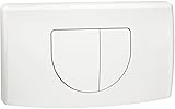 Cornat Betätigungsplatte VWC19 - mit 2-Mengenspülung - weiß - inklusive Betätigungsbolzen - Kunststoff / Drückerplatte WC /...