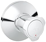 GROHE Costa, Unterputz Ventil Oberbau rot (für UP-Ventile 1/2', 3/4', 1', Einbautiefe stufenlos einstellbar 20-80mm, Metallgriff, mit...