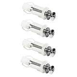 WC Sitz Befestigungen,4 PCS Toilettensitz Behoben Schrauben Universal WC Sitz Ersatzteile Toiletten Sitz Gummi Befestigungsset für...
