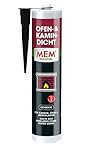 MEM Ofen- & Kamin-Dicht, Dichtungsmasse für Heizanlagen, offene Kamine und Öfen, Auch zum Verkleben und Verfugen geeignet,...