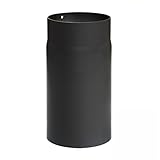 raik Rauchrohr/Ofenrohr 120 mm Durchmesser 250 mm Länge Stahlblech 2 mm Schwarz SH004-120-sw