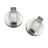 TopHomer Metall-Gasherdknauf, 2 Stück, 4 cm x 2 cm, Zinklegierung, Metall-Gasherd, Drehknöpfe, Schalter, Ersatzzubehör für Küche,...