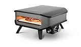 Millarco® Gas Pizza Ofen | mobiler Pizzaofen | Pizzastein Gasgrill bis 400°Grad regelbar | mit 34x34 cm Pizzastein | Tragbar für...