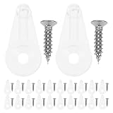 LIFKOME 120 Stück Schrankhalteklammern Für Glas Schrankklammern Zum Halten Von Glas Klemmbefestigung Spiegelclip Halterungsclips Für...