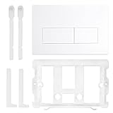 VZU Drückerplatte für WC-Spülung, Kompatibel mit Geberit Sigma 01, UP300/320, Einfacher Austausch der Doppelspülung, Ersatz für...