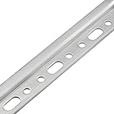 Gedotec Hänge-Schrank-Schiene für Schrank-Aufhänger Aufhängeschiene - Oberschrank | Montageschiene mit Länge 1250 mm | Stahl...