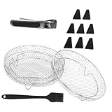 SHINEOFI 13 Stück Zubehör Für Heißluftfritteusen Dörrgerät Für Lebensmittel Airfry-tablett Luftbraten -ofenkorb Air Fryer...
