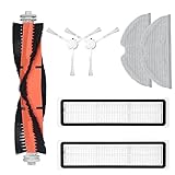 Zubehörset für Dreame D9 Ersatzteile für Staubsauger, inklusive 1 Hauptbürste, 2 Seitenbürsten, 2 Filter, 2 Mopppads