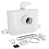 XPOtool 3/1 Kleinhebeanlage mit Frontanschluss, Hebeanlage 450 W mit Häcksler, Abwasserhebeanlage bis 7,5 m, Fäkalienhebeanlage für...